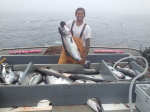 Chris with the catch